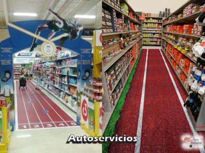 Pisos Gráficos en Autoservicios | ACPI | AC Plastic Innovations